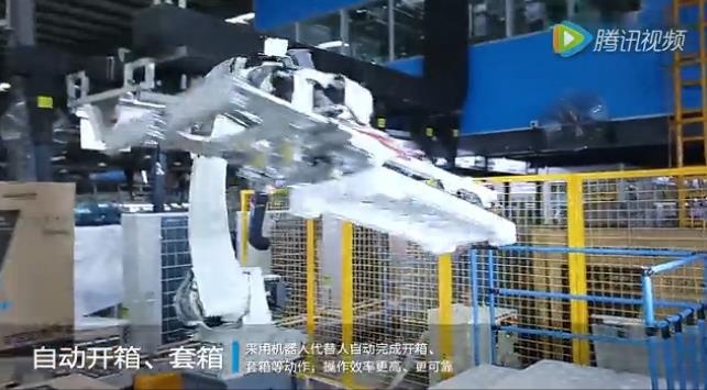 自动开箱，套箱